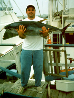 Captain Jerry Beaver with a Canyon Yellowfin